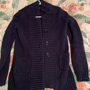 Banana Republic heavy navy cardigan